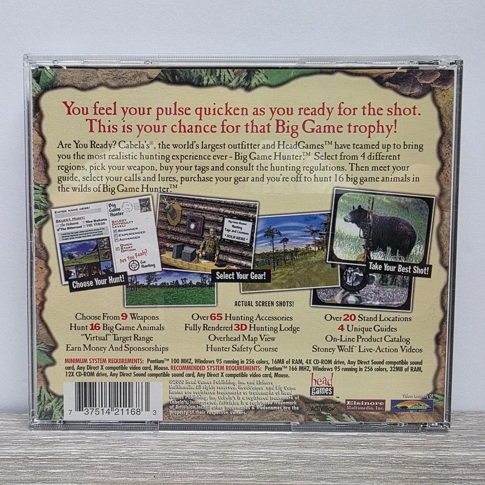 Cabela's Big Game Hunter, (PC CD-ROM WIN)